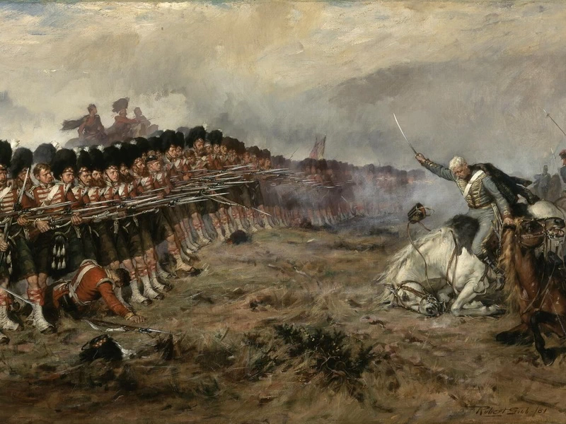 1845-Robert Gibb - La sottile linea rossa, 1881